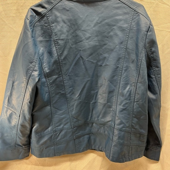 Christopher & Banks Faux Leather Jacket Sz L - Picture 5 of 11